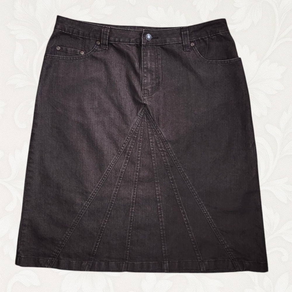 Jessica Y2K Boho Cottagecore Jean Skirt – XL – Vintage Denim A-Line